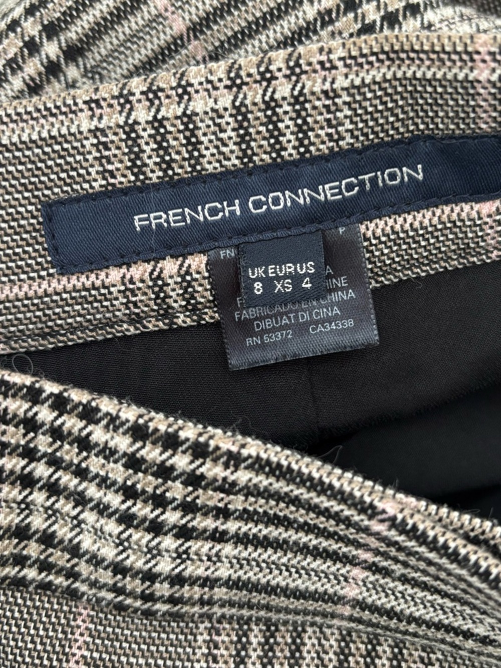 French Connection Amati Check Plaid Mini Skirt - Never Worn - Picture 3 of 3